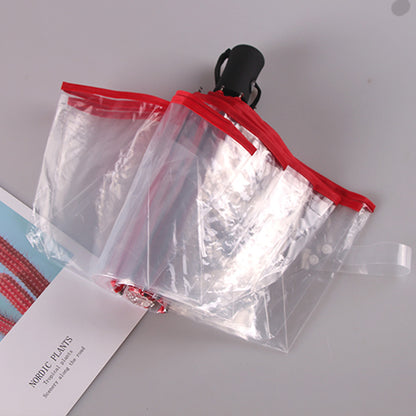 MiniVision Automatic Transparent Umbrella - the tiniest automatic clear canopy umbrella!