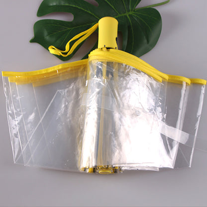 MiniVision Automatic Transparent Umbrella - the tiniest automatic clear canopy umbrella!