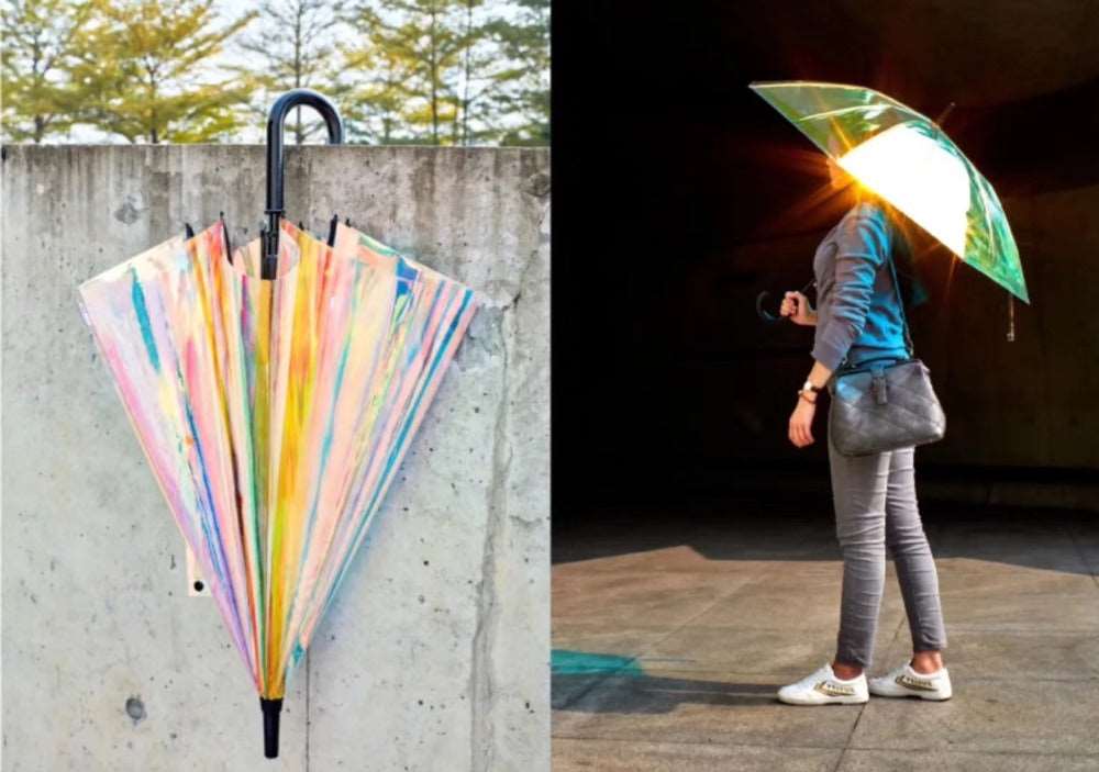 Magic Rainbow Automatic Iridescent Umbrella