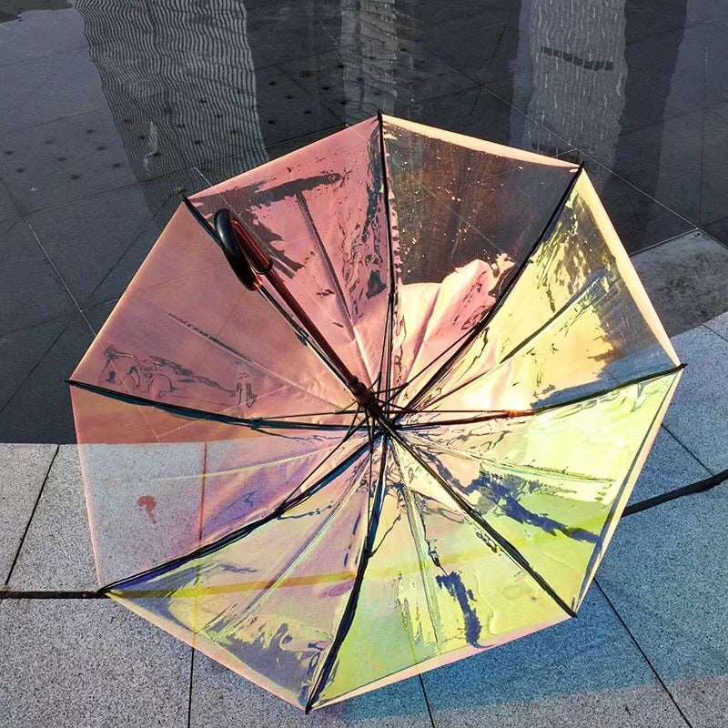 Magic Rainbow Automatic Iridescent Umbrella