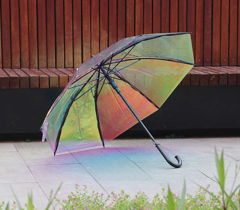 Magic Rainbow Automatic Iridescent Umbrella