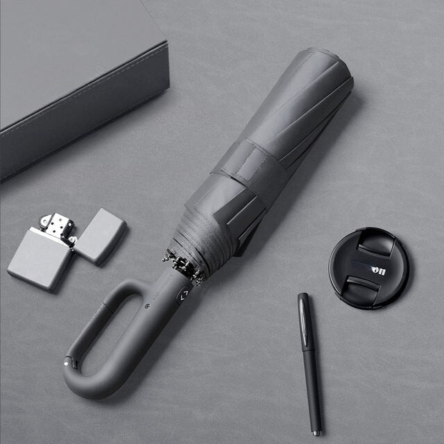 New 'Smartsnap' Ring Handle Automatic Storm Proof Compact Umbrella