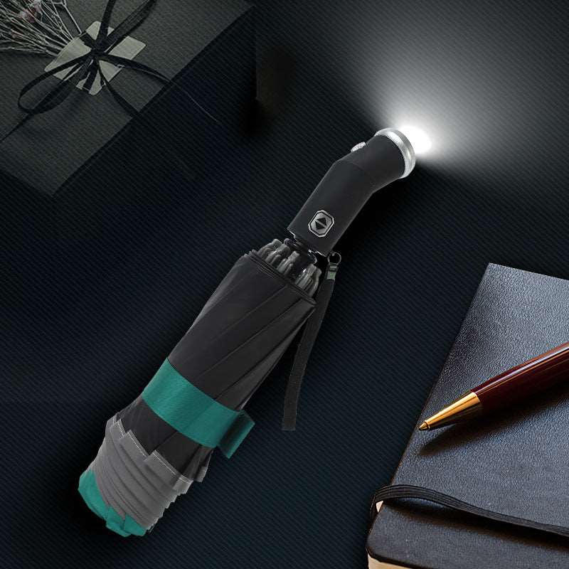 The NEW Flip Compact LED Umbrella