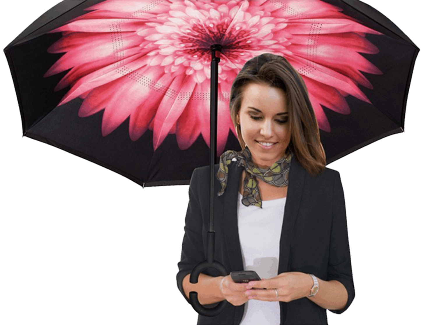 The 'Flip' Ultimate Umbrella - Hands Free, Windproof, Drip Free In Over 60 Stunning Patterns & Colours