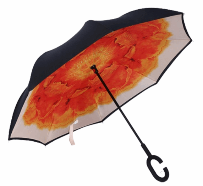 The 'Flip' Ultimate Umbrella - Hands Free, Windproof, Drip Free In Over 60 Stunning Patterns & Colours