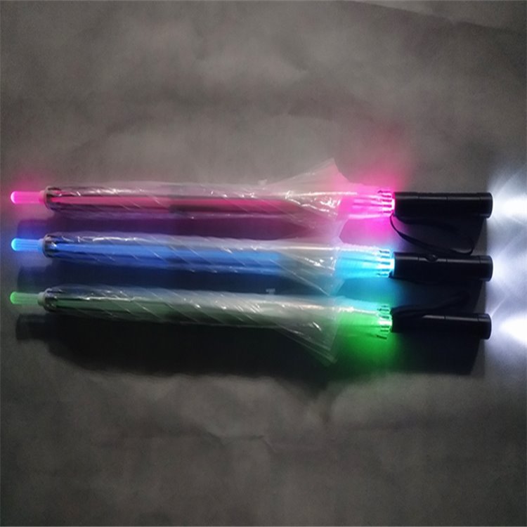 'Light Sabre' LED Light Up Safety Umbrella with built-in torch - thebrollystore.com