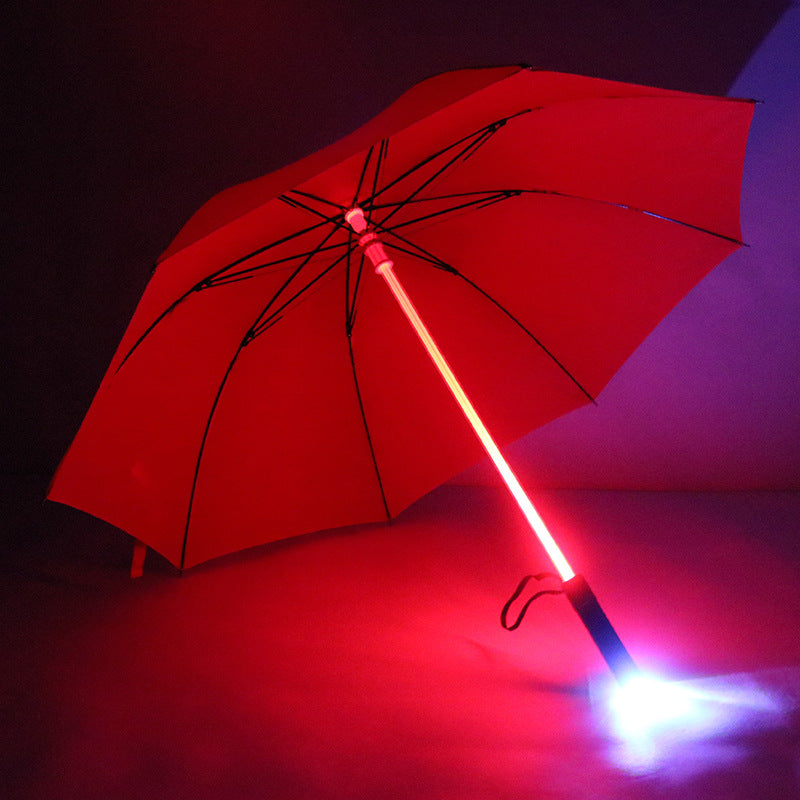 'Light Sabre' LED Light Up Safety Umbrella with built-in torch - thebrollystore.com