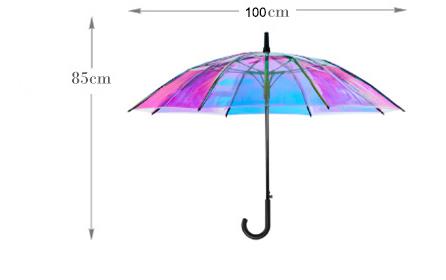 Magic Rainbow Automatic Iridescent Umbrella