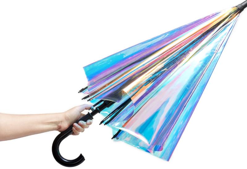 Magic Rainbow Automatic Iridescent Umbrella