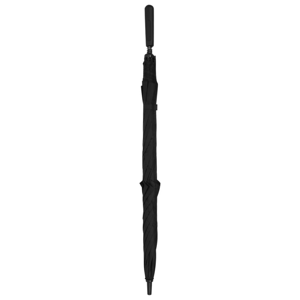 The British Modern Classic Large Black Umbrella with straight handle