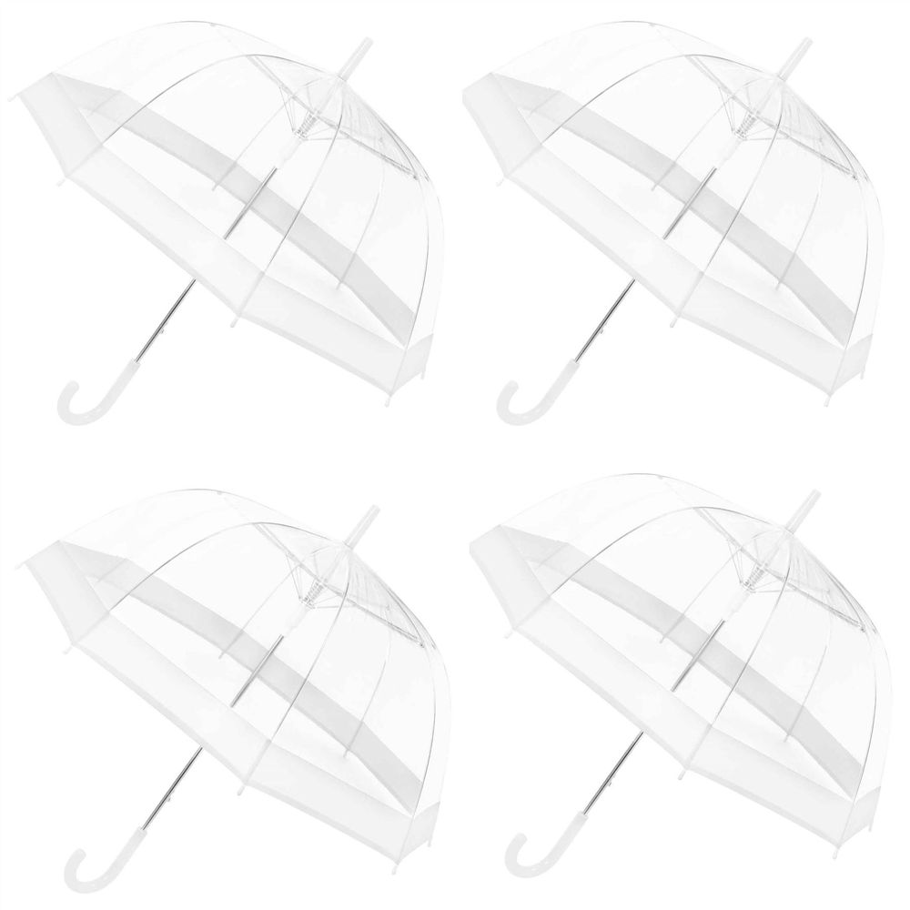 Crystal Dome Wedding Umbrellas - 4 Pack Special Offer!